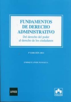 FUNDAMENTOS DE DERECHO ADMINISTRATIVO 3ª ED ENRIQUE LINDE PANIAGUA