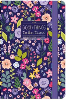 agenda 2026 12 meses semana vista con bloc de notas legami flowers-8052694032623