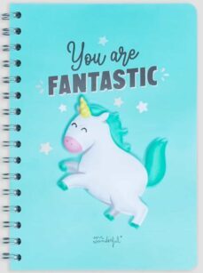 mr. wonderful a5 cuaderno unicornio - you are fantastic-8445641033833