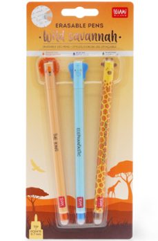 set 3 borrables legami wild savannah-8053610782943