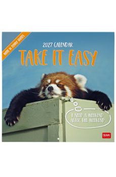 calendario 2027 pared 30x30 take it easy legami-8052694130053