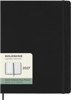 agenda 2027 semanal xl tapa dura negra moleskine-8056999279653
