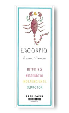 arte papel marcapaginas escorpio-8436608784653