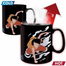 one piece - mug heat change - 460 ml - luffy&ace - box x2-3700789261063
