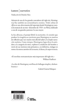 verdes colinas de africa-ernest hemingway-9788426432513
