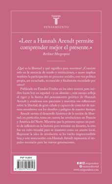 la libertad de ser libres-hannah arendt-9788430622313