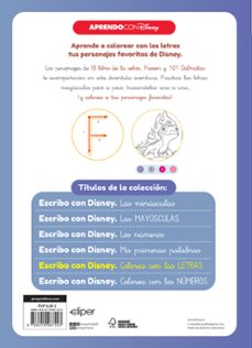escribo con disney. colorea con las letras (disney. primeros apre ndizajes)-9788419487223