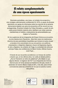 grupo crónica: testigos de la transición-jose julian barriga bravo-9788423437443