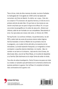 (pe) trece rosas rojas y la rosa 14: la historia mas conmovedora de la guerra civil-carlos fonseca-9788499984063