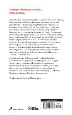 bajo los montes de kolima-lionel davidson-9788416237173