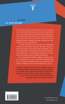 Imagen Secuandaria de LO TUYO ES MIO: CONTRA LA ECONOMIA COLABORATIVA. Abrir galería completa.