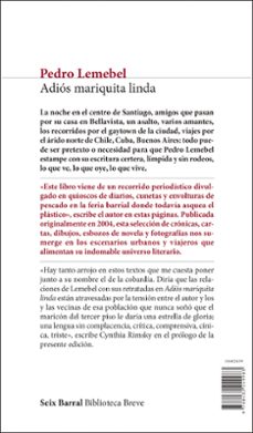 adiós mariquita linda-pedro lemebel-9788432249983