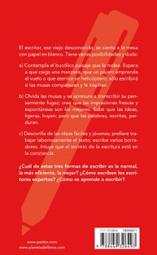 describir el escribir: como se aprende a escribir: debe constar e n cubierta y portadillas-daniel cassany-9788449326493