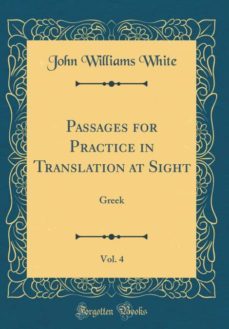 Imagen Principal de PASSAGES FOR PRACTICE IN TRANSLATION AT SIGHT VOL 4