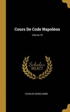 cours de code napolon; volume 18-9780270863703