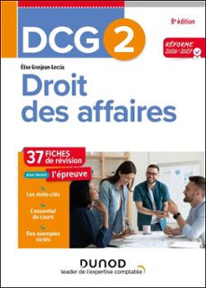 dcg 2 - droit des affaires - fiches réforme 2026-2027 (ebook)-elise grosjean-leccia-9782100900503