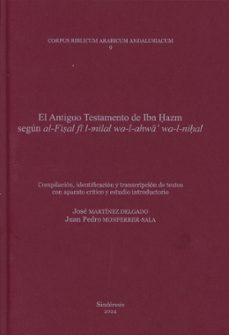 antiguo testamento de ibn hazm segun al-fisl fi l-milal wa-l-juan pedro monferrer sala-9788410120303