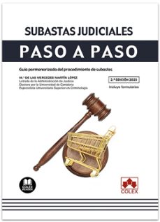 subastas judiciales. paso a paso 2023.guia pormenorizada del procedimiento de subastas-mª de las mercedes martin lopez-9788411941303
