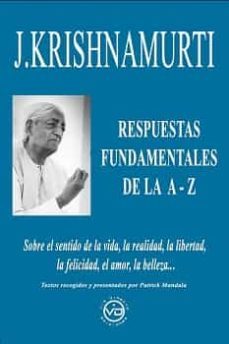 respuestas fundamentales de la a-z-j. krishnaurti-9788412530803