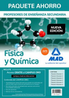 paquete ahorro física y química cuerpo de profesores de enseñanza secundaria-9788414215203