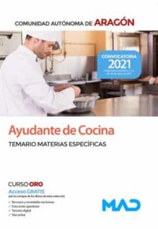 ayudante de cocina de la comunidad autonoma de aragon. temario materias especificas-9788414246603