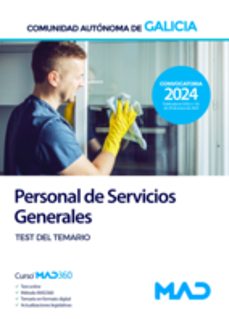 escala de personal de servicios generales (psx). test del temario-9788414279403
