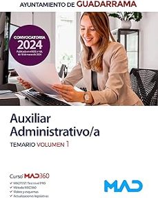 auxiliar administrativo/a. temario volumen 1. ayuntamiento de guadarrama-9788414281703