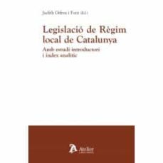 legislacio de règim local de catalunya.amb estudi introductori i index analitic-9788418244803