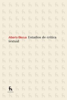 estudios de critica textual-alberto blecua perdices-9788424936303