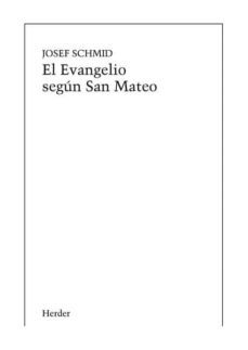 el evangelio segun san mateo (pod)-j. schmid-9788425400803