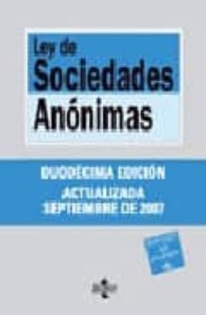 ley de sociedades anonimas (12ª ed.)-9788430946303