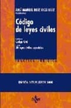 codigo de leyes civiles (contiene el codigo civil y otras 50 leye s civiles especiales)-9788430950003