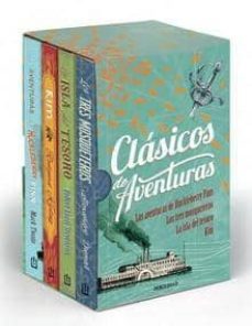 clasicos de aventura (estuche con 4 libros: los tres mosqueteros; la isla del tesoro; las aventuras de huckleberry finn; kim)-9788464024503