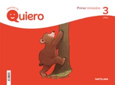 proyecto quiero 3 años 1º trimestre fichas de trabajo ed 2018 castellano-9788468043203
