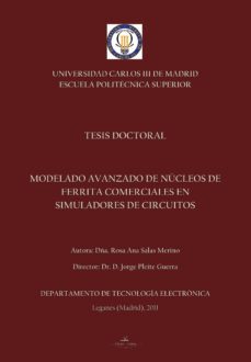 modelado avanzado de nucleos de ferrita comerciales en simuladores de circuitos (ebook)-rosa ana salas merino-9788490113103