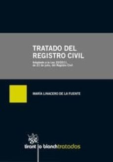 tratado del registro civil-maria linacero de la fuente-9788490332603