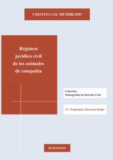 regimen juridico civil de los animales de compañia (ebook)-9788490851203