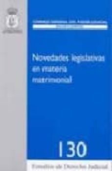 novedades legislativas en materia matrimonial-9788496809703