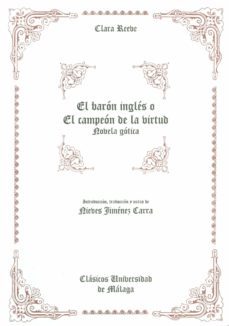 el baron ingles o el campeon de la virtud-clara reeve-9788497471503