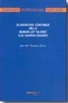 el derecho contable en la nueva ley 16/2007-9788497684903