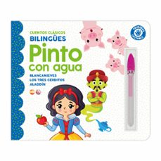pinto con agua - cuentos (blancanieves, los tres cerditos y aladd in)-9791387627003
