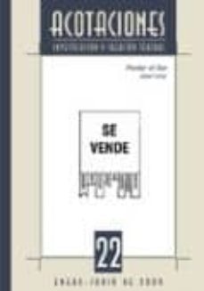 acotaciones nº 22: revista de investigacion teatral-2910013418113