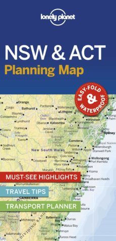 lonely planet new south wales & act planning map 1 2019-9781788686013