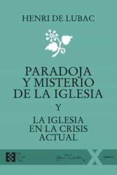 paradoja y misterio de la iglesia-9788413391113