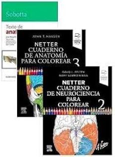 pack netter cuaderno neurociencia + cuaderno anatomia + sobotta texto-9788413829913