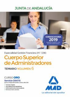 cuerpo superior de administradores [especialidad gestion financiera (a1 1200)] de la junta de andalucia: temario (vol. 6)-9788414234013