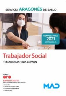 trabajador social del servicio aragones de salud (salud-aragon). temario materia comun-9788414250013