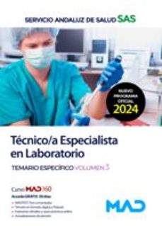 tecnico/a especialista en laboratorio. temario especifico volumen 3-9788414287613