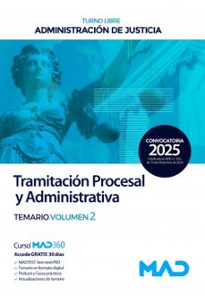 cuerpo de tramitacion procesal y administrativa (turno libre). temario volumen 2. administracion de justicia-9788414291313
