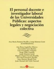 personal docente e investigados laboral de las universidades publ icas: aspectos legales y negociacion colectiva-9788415000013